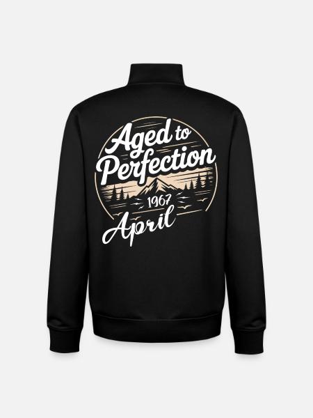 April 1967 birthday april 1967 - Unisex Organic Zip Sweatshirt by Stanley/Stella - black