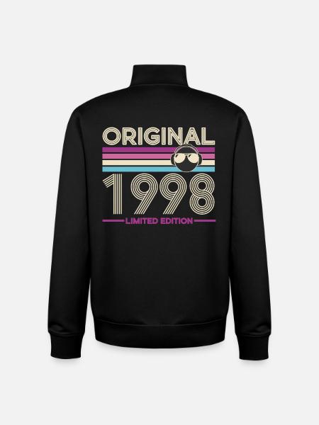 Original 1998 Limited Edition Retro - Unisex Organic Zip Sweatshirt by Stanley/Stella - black