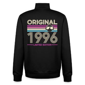 Original 1996 Édition Limitée - Sweat zippé unisexe en coton bio Stanley/Stella - noir - Dos - AI Model Male 185 light (185cm)