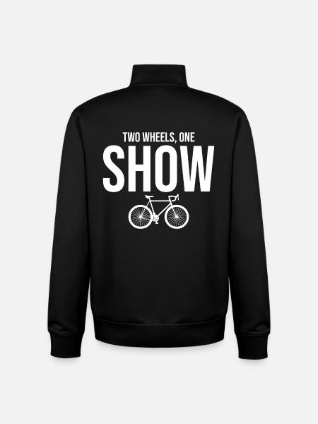 Professional Bicycle Acrobatics Performance Art  - Unisex Organic Zip Sweatshirt by Stanley/Stella - black