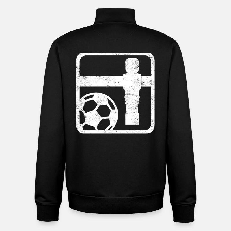 foosball - Unisex Organic Zip Sweatshirt by Stanley/Stella - black