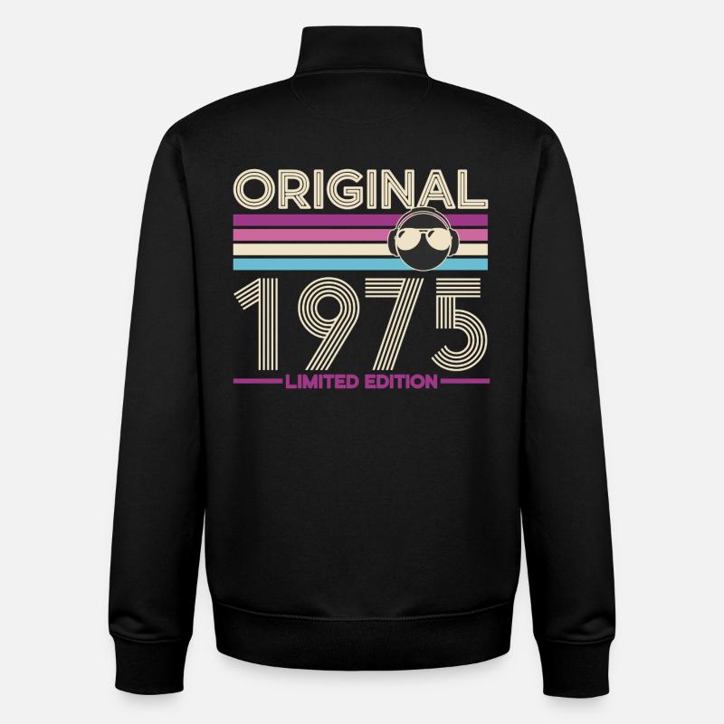Original 1975 Édition Limitée - Sweat zippé unisexe en coton bio Stanley/Stella - noir