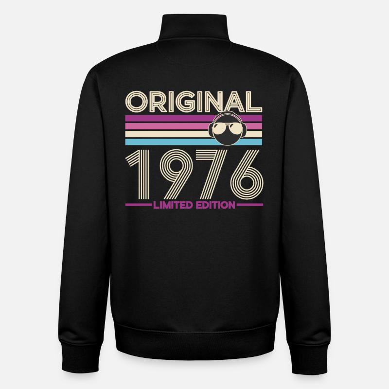Original 1976 Edition Limitée - Sweat zippé unisexe en coton bio Stanley/Stella - noir