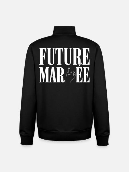 Bride-to-be Humor Party Bachelorette - Unisex Organic Zip Sweatshirt by Stanley/Stella - black