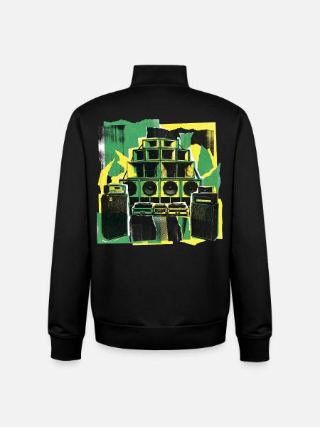 Dub Reggae Soundsystem Culture - Unisex Organic Zip Sweatshirt by Stanley/Stella - black