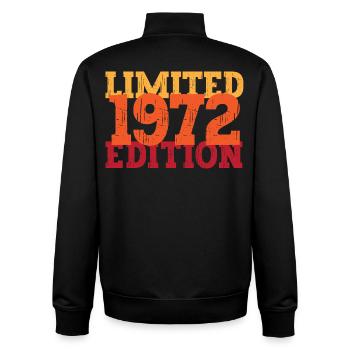 Vintage 1972 - Unisex Organic Zip Sweatshirt by Stanley/Stella - black - Back - AI Model Male 185 light (185cm)