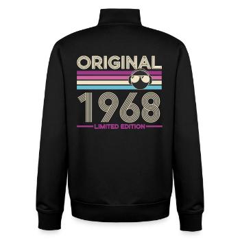 Originale limitierte Ausgabe von 1968 - Unisex Organic Zip Sweatshirt von Stanley/Stella - Schwarz - Hinten - AI Model Male 185 light (185cm)