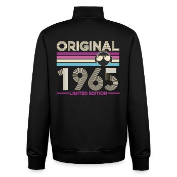 Originale limitierte Edition von 1965 - Unisex Organic Zip Sweatshirt von Stanley/Stella - Schwarz - Hinten - AI Model Male 185 light (185cm)