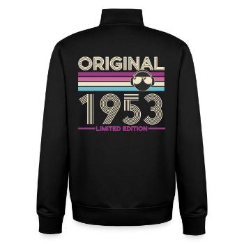 Originale limitierte Ausgabe von 1953 - Unisex Organic Zip Sweatshirt von Stanley/Stella - Schwarz - Hinten - AI Model Male 185 light (185cm)
