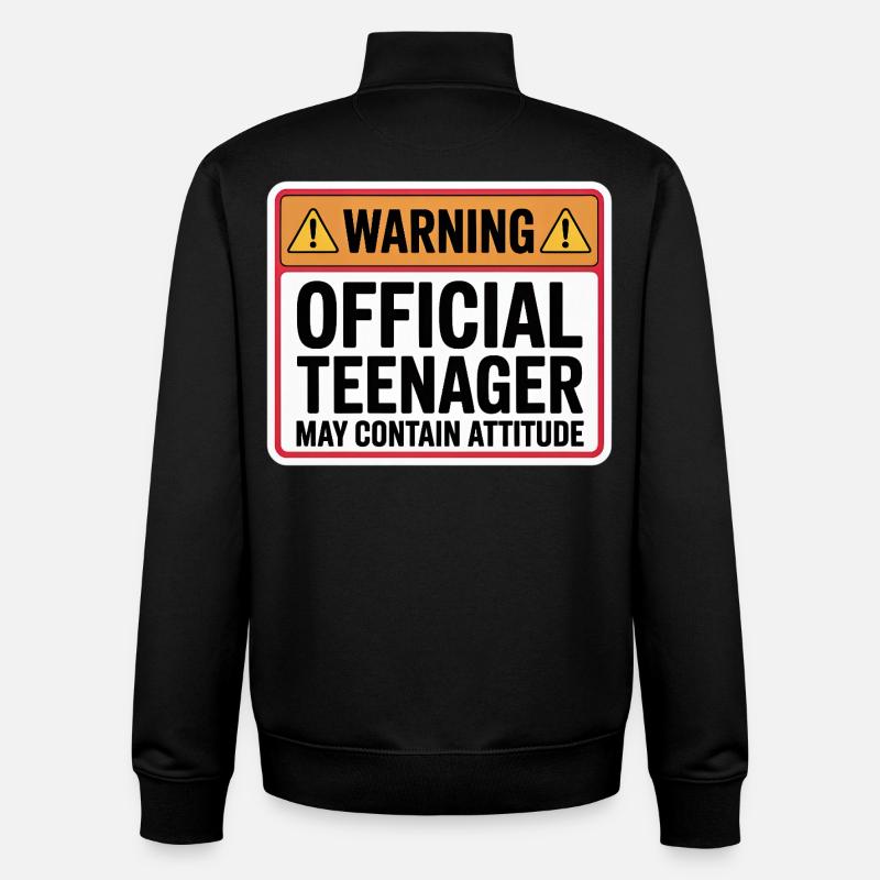 Adolescent - Sweat zippé unisexe en coton bio Stanley/Stella - noir