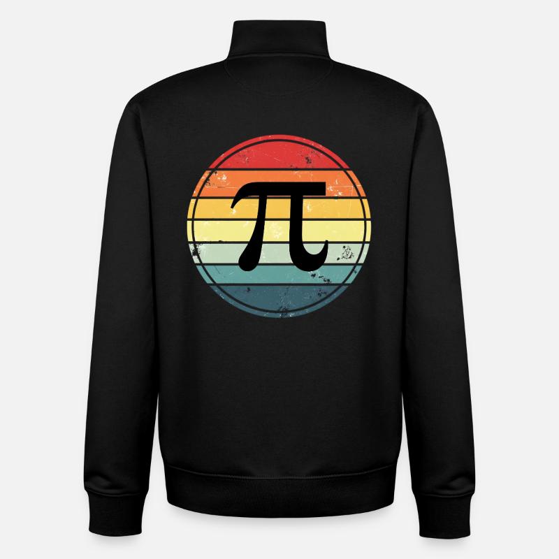 Pi Mathematics - Unisex Organic Zip Sweatshirt by Stanley/Stella - black
