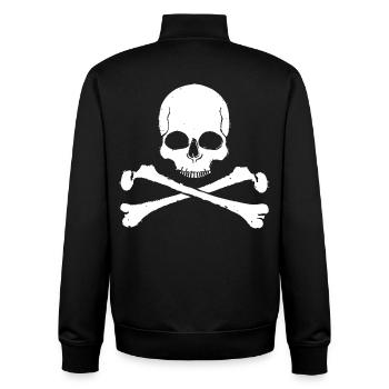 Schädelkreuz Muster Totenkopf - Unisex Organic Zip Sweatshirt von Stanley/Stella - Schwarz - Hinten - AI Model Male 185 light (185cm)