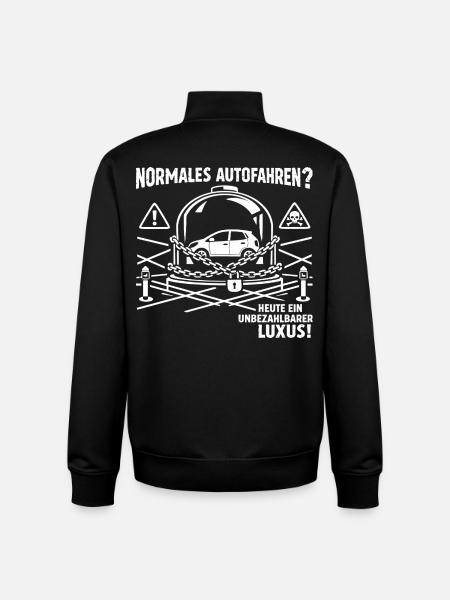 Normales Autofahren ? - Unisex Organic Zip Sweatshirt von Stanley/Stella - Schwarz