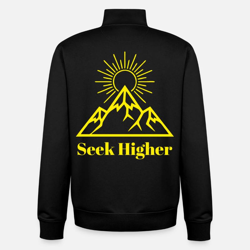 Suche nach höherem Gipfelglanz - Unisex Organic Zip Sweatshirt von Stanley/Stella - Schwarz