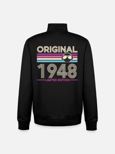 Original 1948 Limited Edition - Unisex Organic Zip Sweatshirt by Stanley/Stella - black