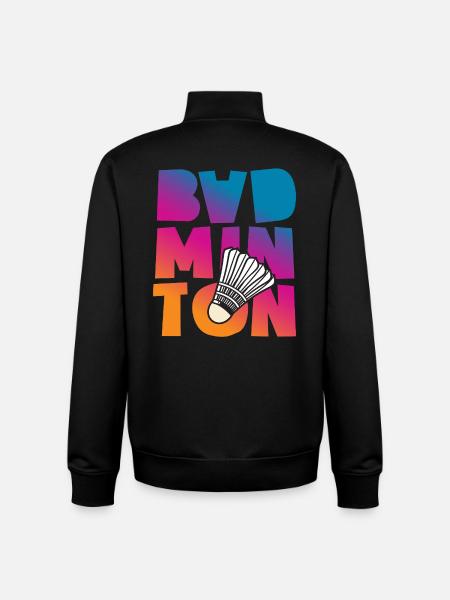 Badminton - Unisex Organic Zip Sweatshirt von Stanley/Stella - Schwarz