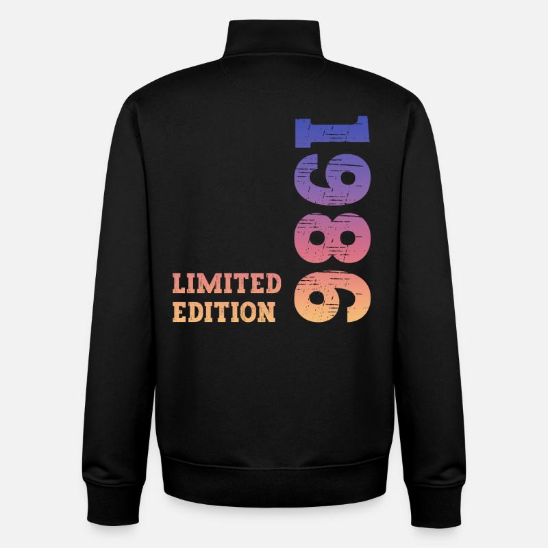 1986 Limited Edition Geburtstag - Unisex Organic Zip Sweatshirt von Stanley/Stella - Schwarz