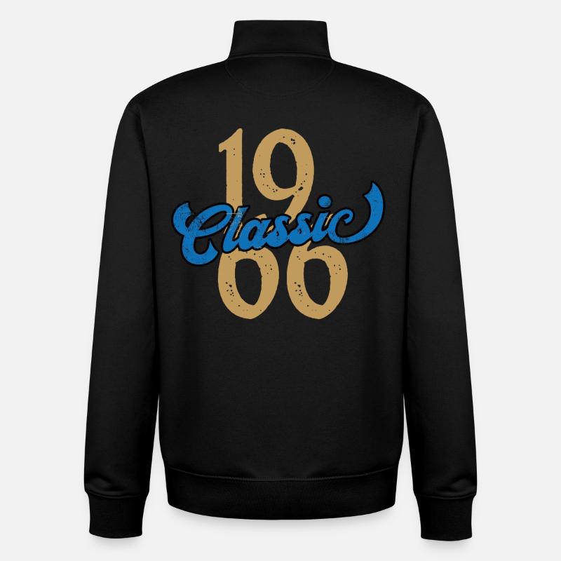 Classique 1966 - Sweat zippé unisexe en coton bio Stanley/Stella - noir