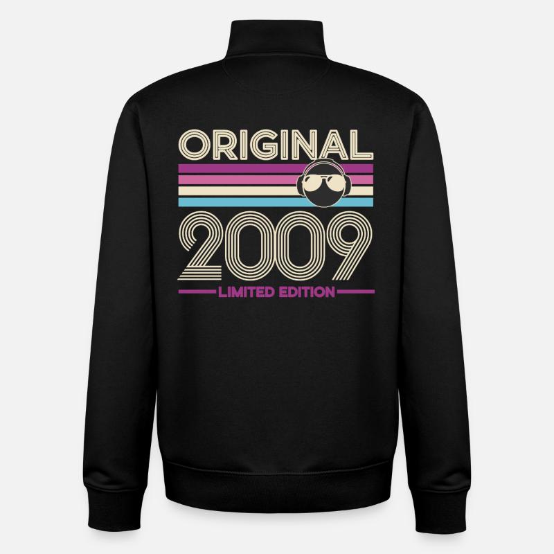 Originale limitierte Edition 2009 - Unisex Organic Zip Sweatshirt von Stanley/Stella - Schwarz