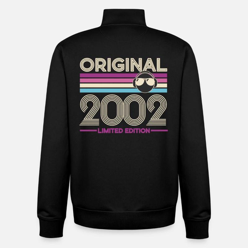 2002 Retro Limited Edition - Unisex Organic Zip Sweatshirt by Stanley/Stella - black
