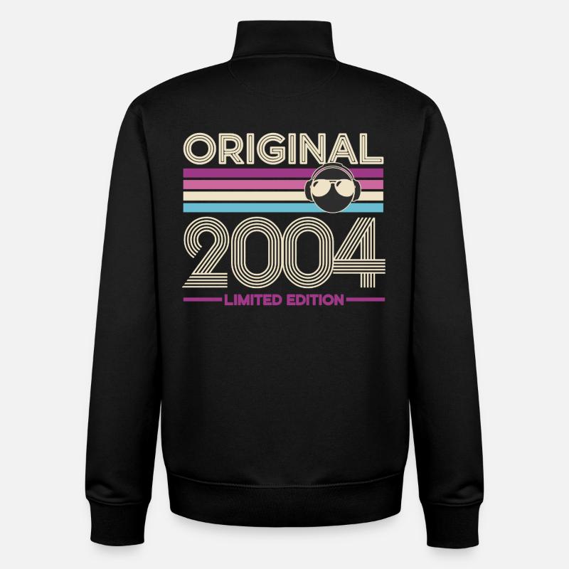 Original 2004 Édition Limitée Rétro - Sweat zippé unisexe en coton bio Stanley/Stella - noir