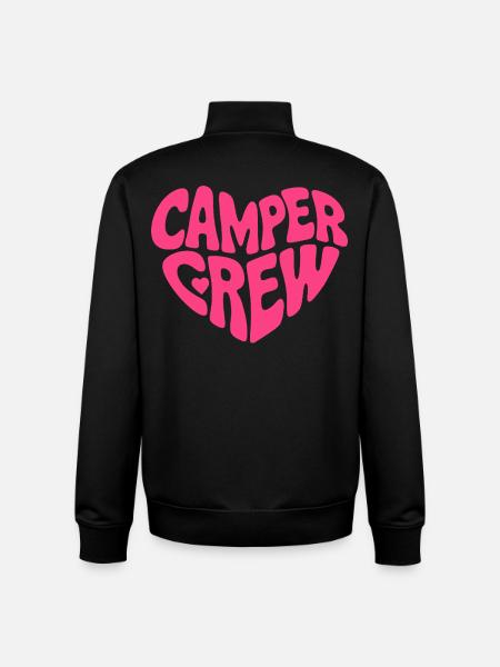 Camper Crew Herz Logo - Unisex Organic Zip Sweatshirt von Stanley/Stella - Schwarz