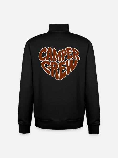 Camper crew - Unisex Organic Zip Sweatshirt von Stanley/Stella - Schwarz