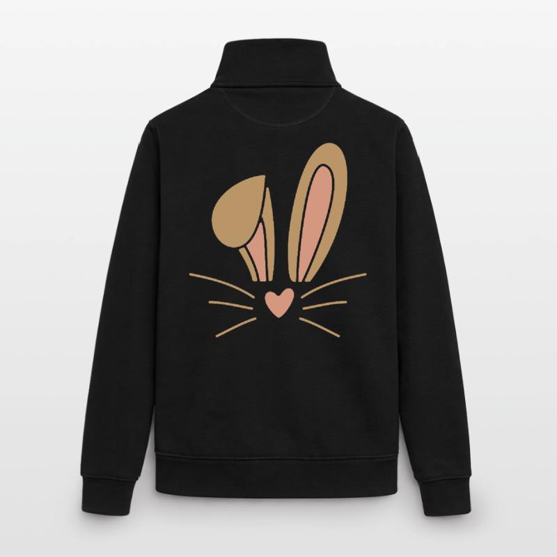 Easter Bunny Easter Unisex Organic Zip Sweatshirt by Stanley/Stella