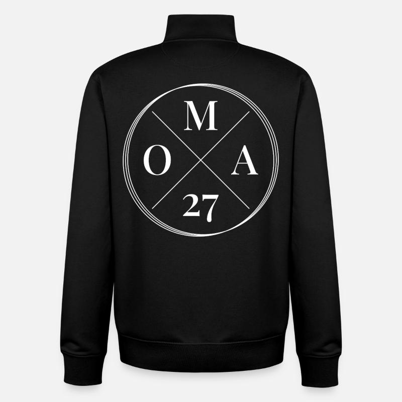 Grand-mère 2027 - Sweat zippé unisexe en coton bio Stanley/Stella - noir