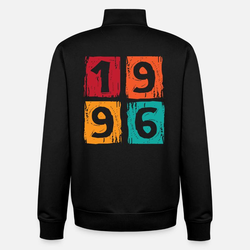 30e anniversaire 1996 - Sweat zippé unisexe en coton bio Stanley/Stella - noir