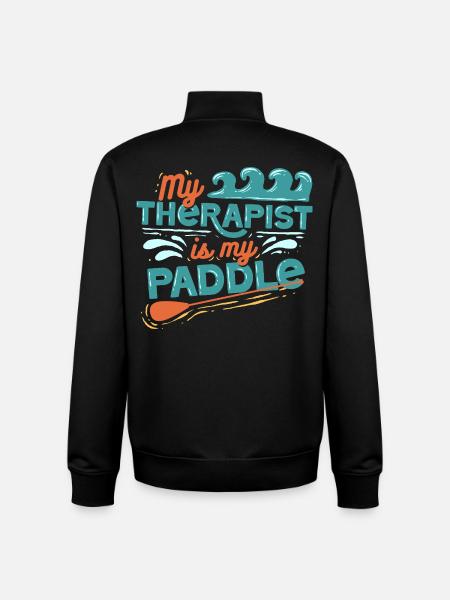 Stand up Paddle - Unisex Organic Zip Sweatshirt by Stanley/Stella - black