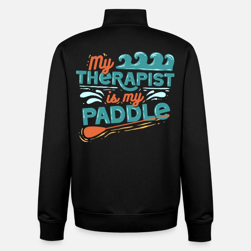 Stand up Paddle - Unisex Organic Zip Sweatshirt by Stanley/Stella - black
