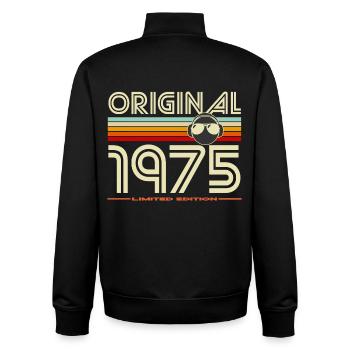Originale limitierte Ausgabe von 1975 - Unisex Organic Zip Sweatshirt von Stanley/Stella - Schwarz - Hinten - AI Model Male 185 light (185cm)