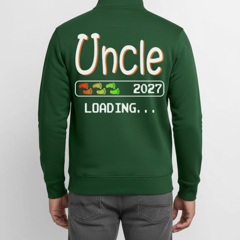 Werdender Onkel 2027 loading ich werde Onkel Unisex Organic Zip Sweatshirt von Stanley/Stella