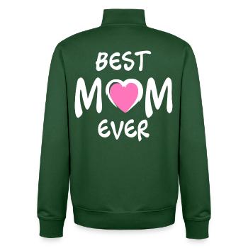 Meilleure chemise de maman – Cadeau pour les mamans - Sweat zippé unisexe en coton bio Stanley/Stella - vert bouteille - Dos - AI Model Male 185 dark (185cm)