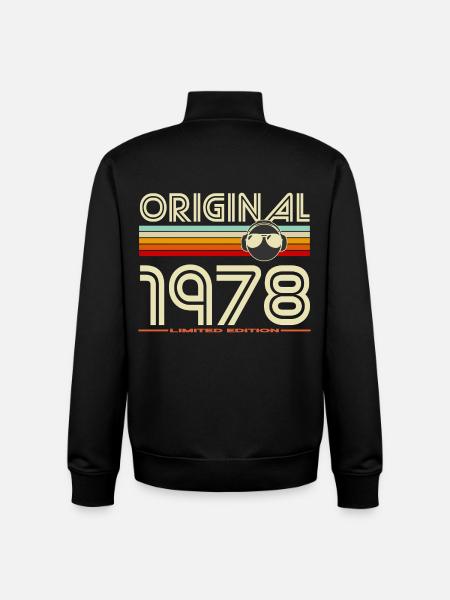 Original 1978 Retro Helmet - Unisex Organic Zip Sweatshirt by Stanley/Stella - black