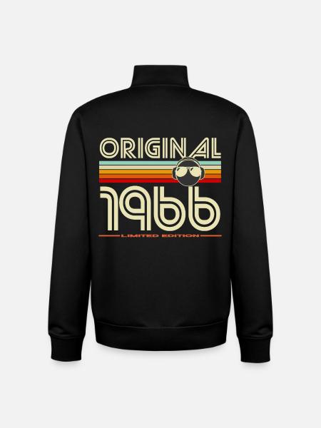 Originales Retro-Modell von 1966 - Unisex Organic Zip Sweatshirt von Stanley/Stella - Schwarz