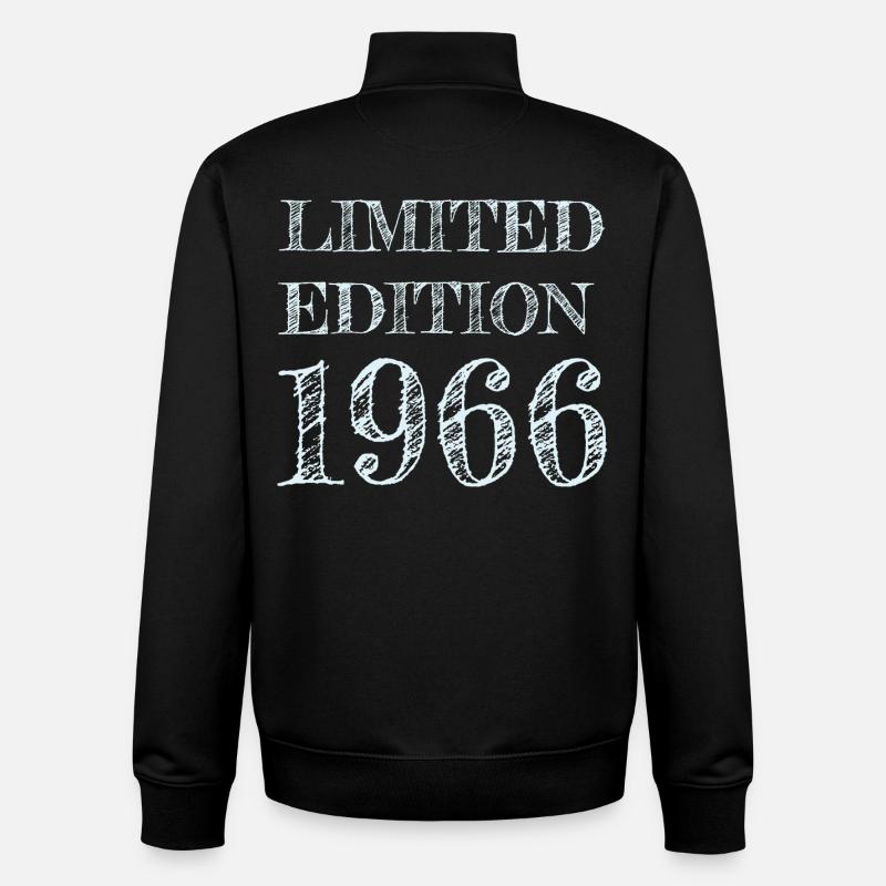 1966 60. Geburtsjahr - Unisex Organic Zip Sweatshirt von Stanley/Stella - Schwarz