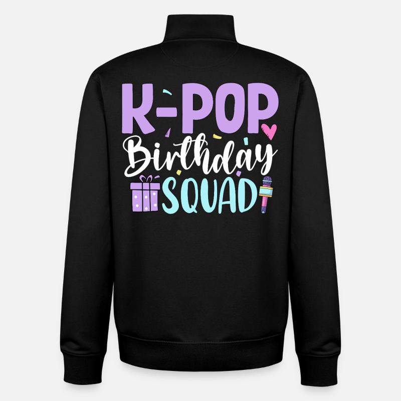 K Pop Birthday Squad - Unisex Organic Zip Sweatshirt von Stanley/Stella - Schwarz