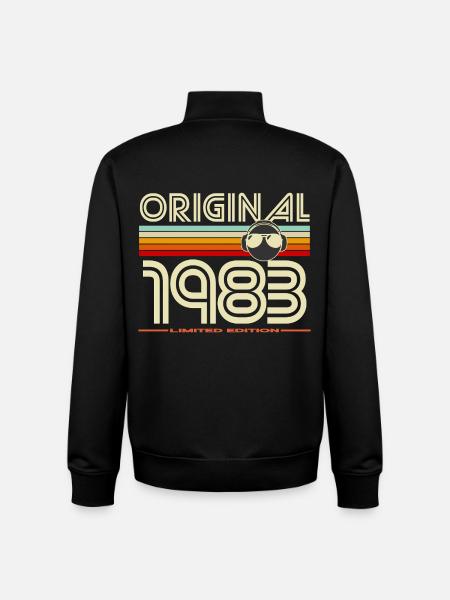 Original 1983 Retro Edition - Unisex Organic Zip Sweatshirt by Stanley/Stella - black