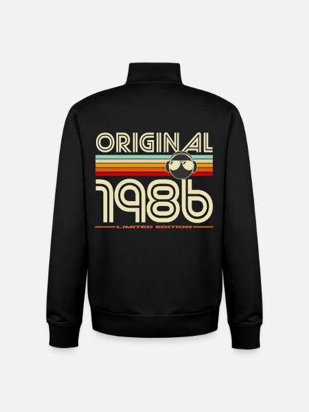 Original 1986 Retro Edition - Unisex Organic Zip Sweatshirt by Stanley/Stella - black