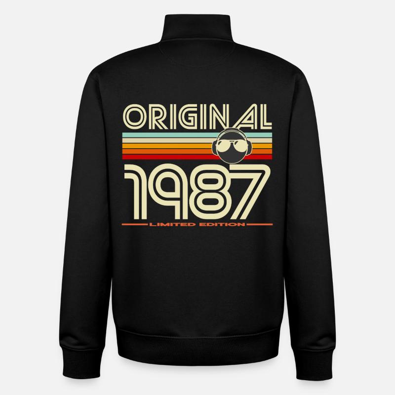Original 1987 Limited Edition - Unisex Organic Zip Sweatshirt by Stanley/Stella - black