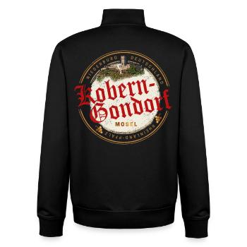 Kobern Gondorf Vintage Mosel Rheinland-Pfalz - Unisex Organic Zip Sweatshirt von Stanley/Stella - Schwarz - Hinten - AI Model Male 185 light (185cm)