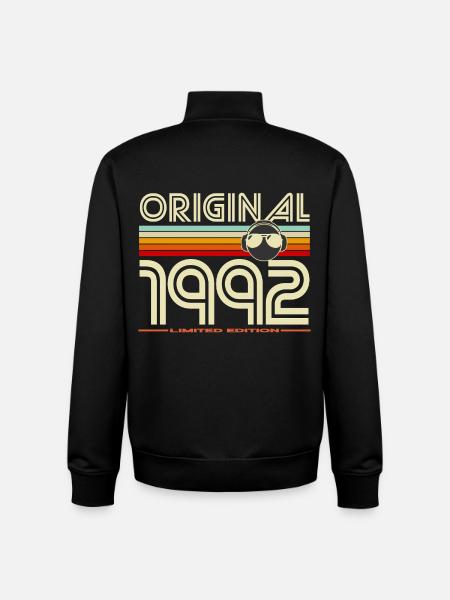 Original 1992 Retro Edition - Unisex Organic Zip Sweatshirt by Stanley/Stella - black