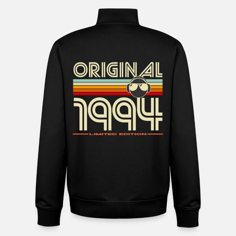 Original 1994 Retro Edition - Sweat zippé unisexe en coton bio Stanley/Stella - noir