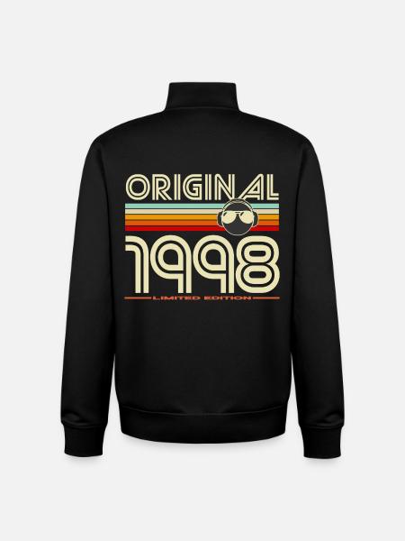Originale Retro-Edition von 1998 - Unisex Organic Zip Sweatshirt von Stanley/Stella - Schwarz