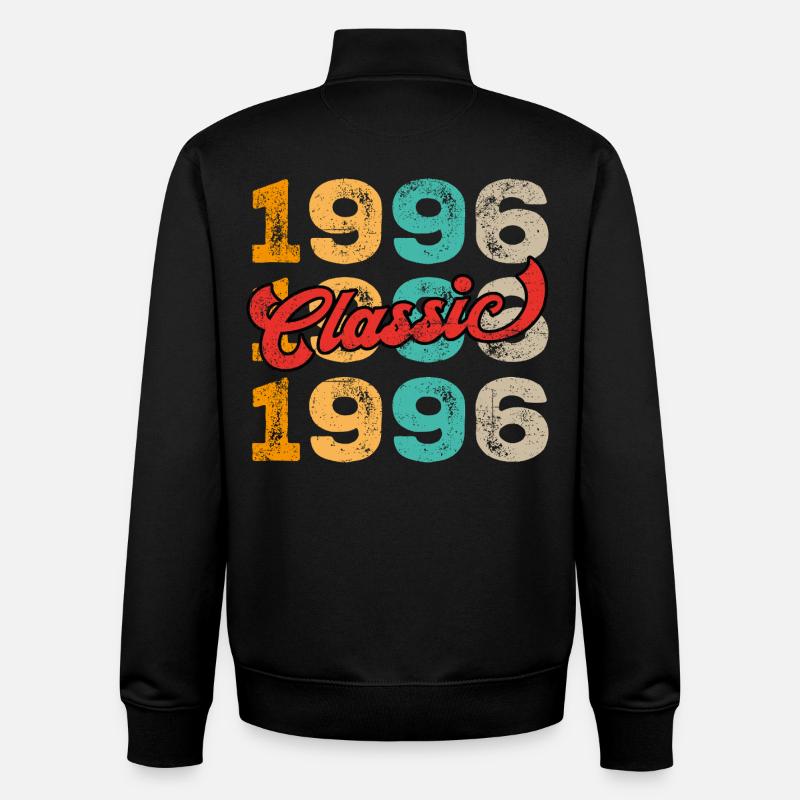 Classic 1996 - Unisex Organic Zip Sweatshirt by Stanley/Stella - black