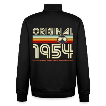Originale limitierte Ausgabe von 1954 - Unisex Organic Zip Sweatshirt von Stanley/Stella - Schwarz - Hinten - AI Model Male 185 light (185cm)