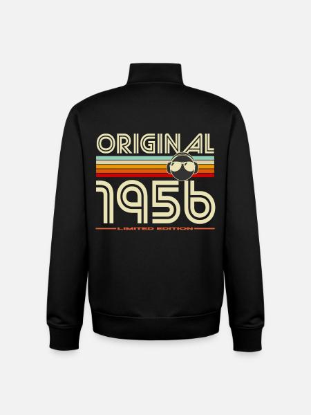 Original 1956 Retro Limited Edition - Unisex Organic Zip Sweatshirt by Stanley/Stella - black
