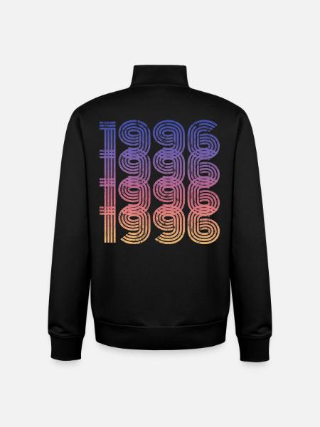 1996 30th Birthday - Unisex Organic Zip Sweatshirt by Stanley/Stella - black